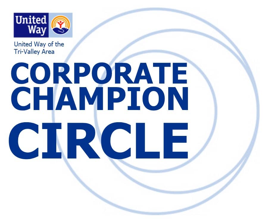 United Way of the Tri-Valley Area's Corporate Champion Circle Logo