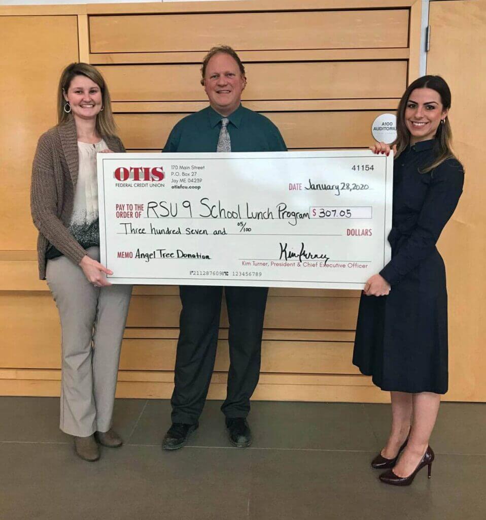 Jasmine Merrill, Loan Processor; Andrew Hutchins, Director of Food Services for RSU 9; Sarah Hayes, Director of Marketing and Communications