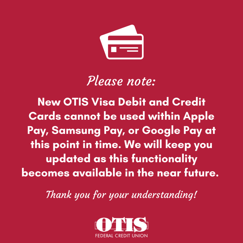 debit and credit card notice