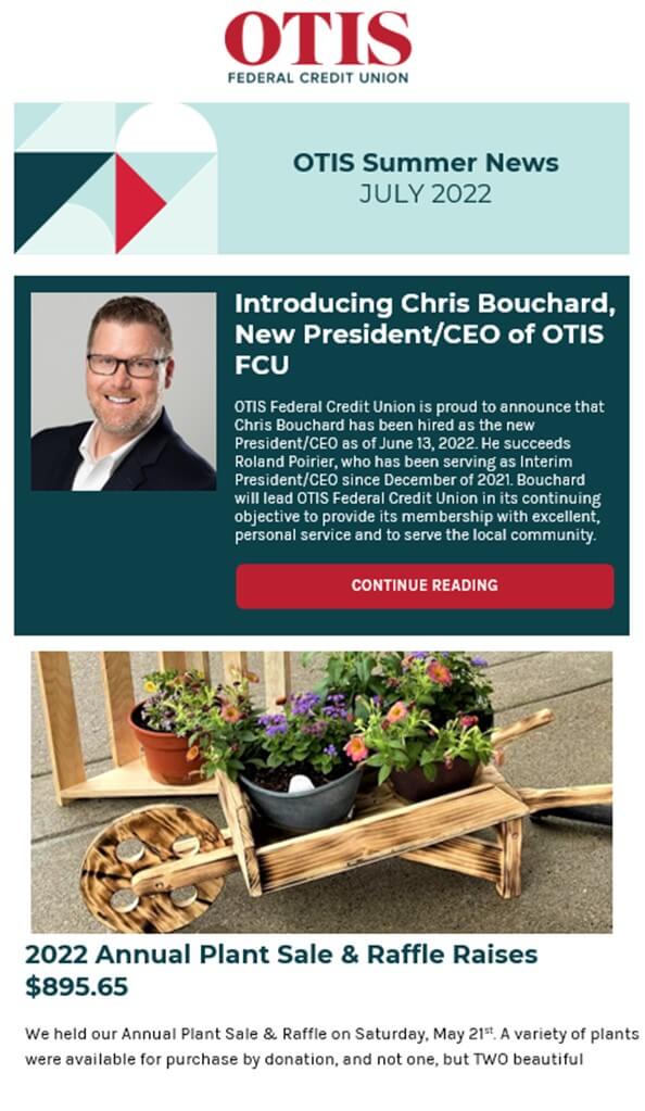 OTIS summer newsletter 2022 page 1