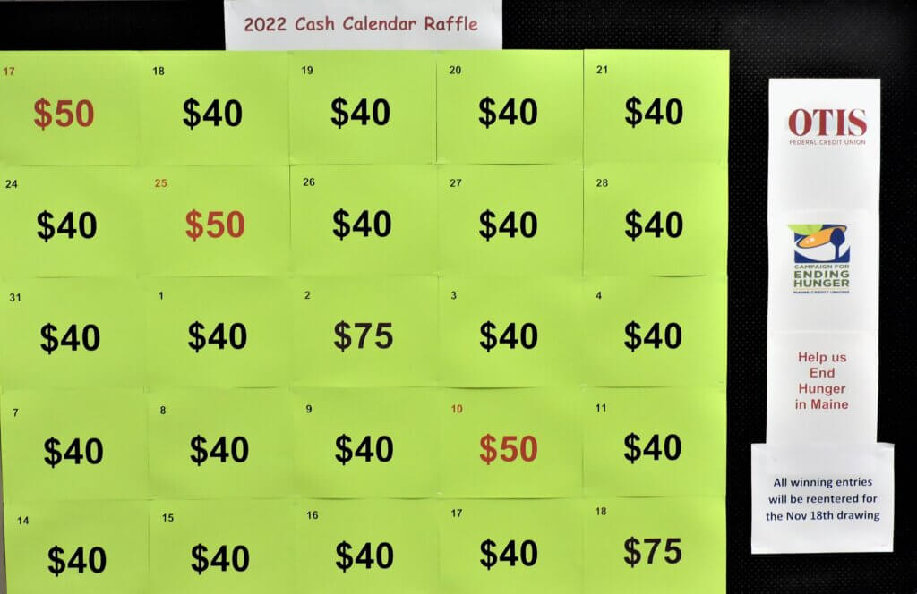 cash calendar 2022
