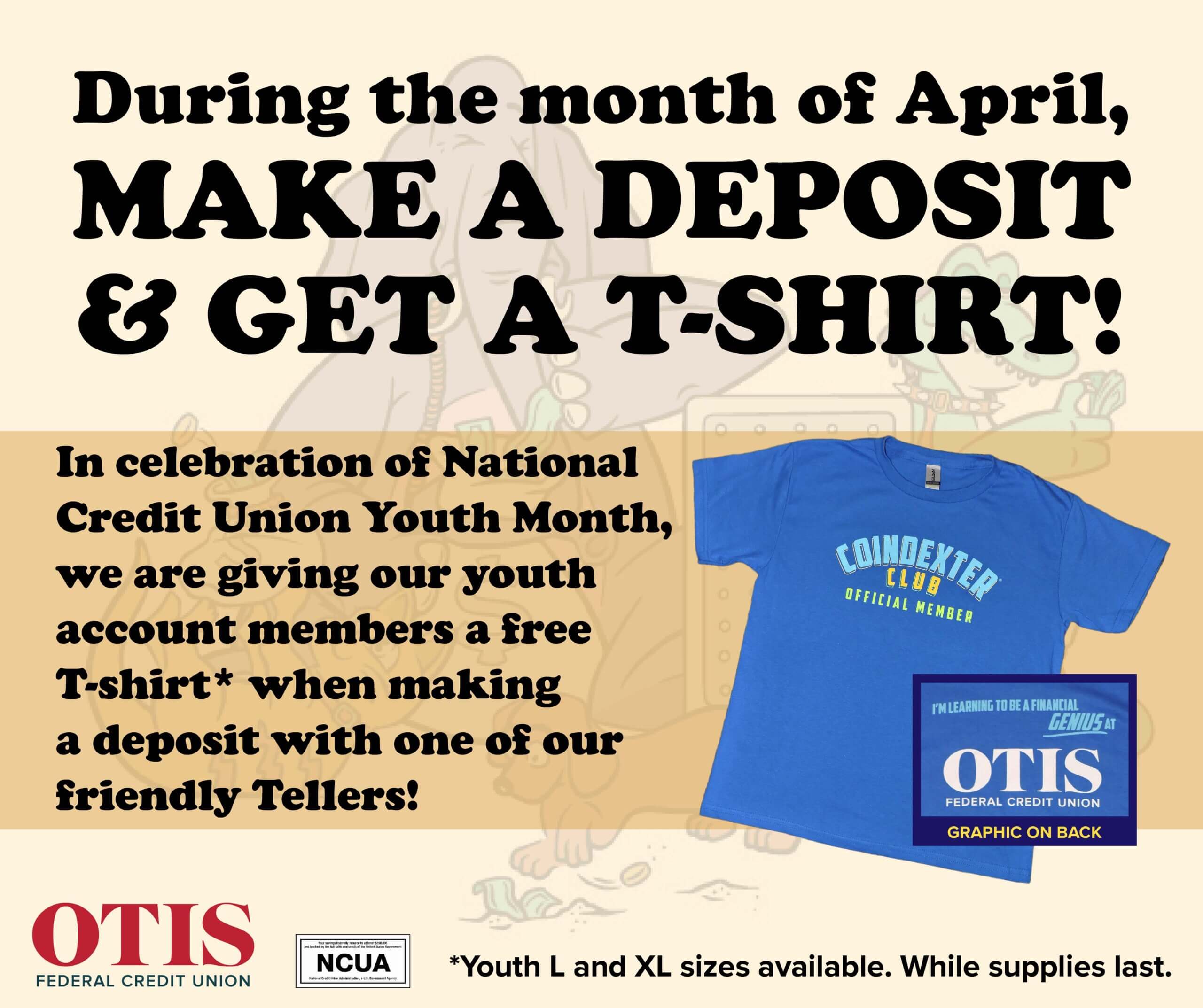 Youth Month Make a Deposit, Receive a Coindexter Tshirt! OTIS