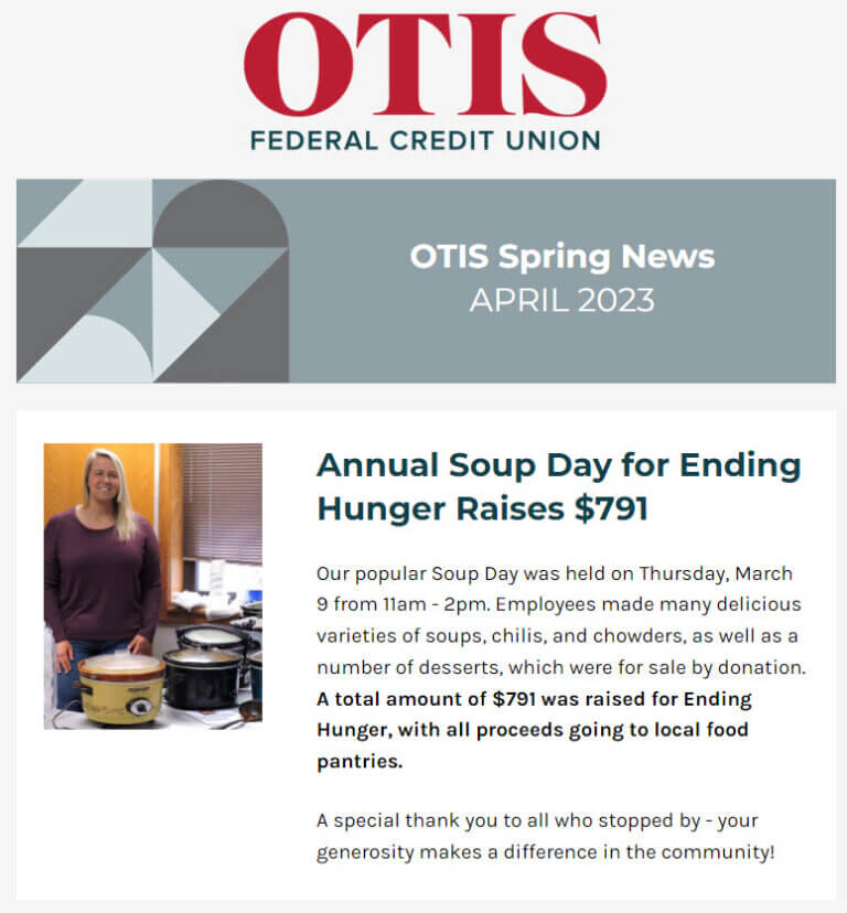 OTIS Quarterly Newsletters OTIS Federal Credit Union Maine Credit Union