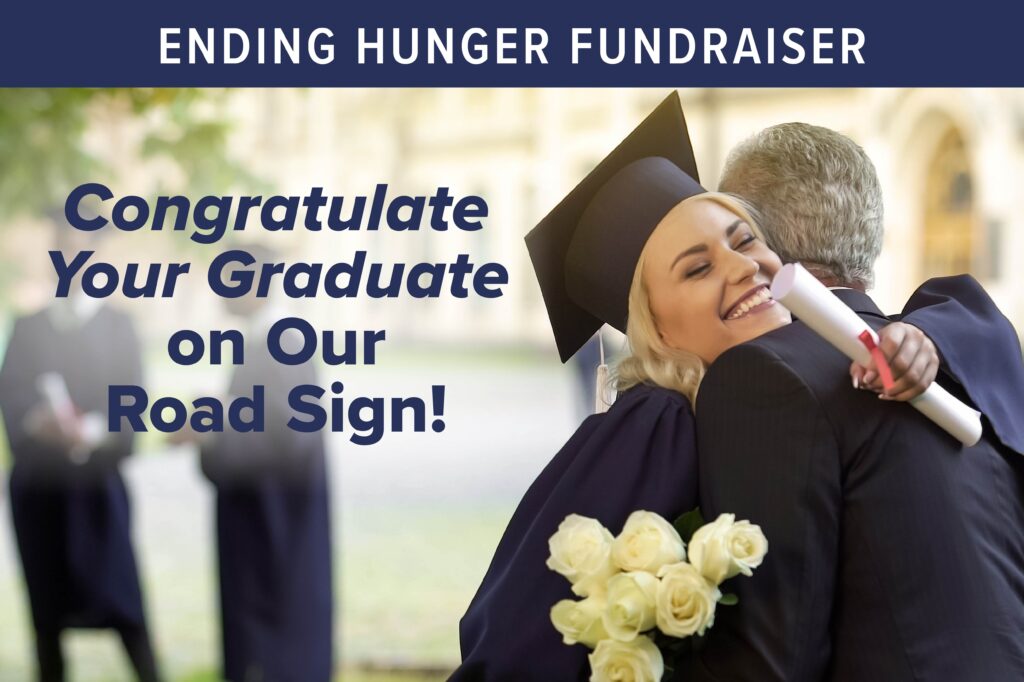 female graduate hugging parent